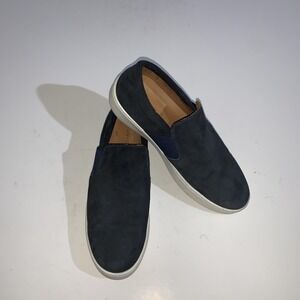 Donald Pliner Shoes Mens Size 7 Blue Dawson Leather Slip On Casual Sneakers